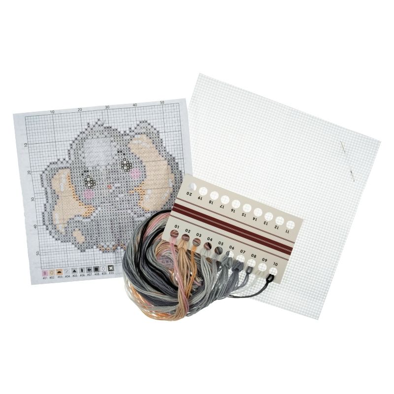 Cross Stitch Kit - Elephant